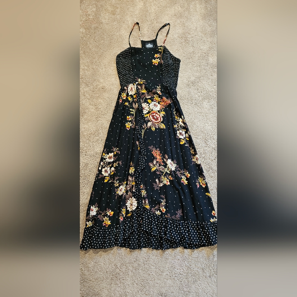 Polka Dot Floral Dress